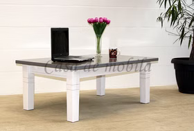 Wohnzimmertisch FJORD 120x46x78cm Landhaus Kiefer massiv 2farbig weiß grau lackiert von Casademobila Goslar Wohnzimmertisch FJORD 120x46x78cm Landhaus Kiefer massiv 2farbig weiß grau lackiert von Casademobila Goslar