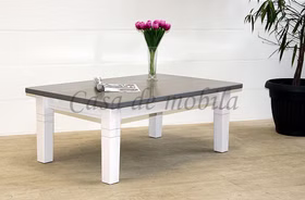 Couchtisch FJORD 120x46x78cm Landhaus Kiefer massiv 2farbig weiß grau lackiert von Casademobila Goslar Couchtisch FJORD 120x46x78cm Landhaus Kiefer massiv 2farbig weiß grau lackiert von Casademobila Goslar