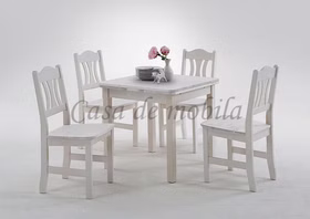 Küchenstühle 44x92x45cm KRISTEL Kiefer massiv weiß lasiert von Casa de mobila Goslar Küchenstühle 44x92x45cm KRISTEL Kiefer massiv weiß lasiert von Casa de mobila Goslar