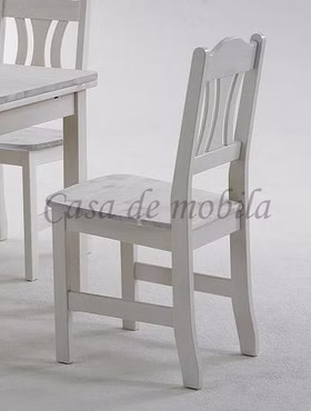 Esszimmerstuhl 44x92x45cm KRISTEL Kiefer massiv weiß lasiert von Casa de mobila Goslar Esszimmerstuhl 44x92x45cm KRISTEL Kiefer massiv weiß lasiert von Casa de mobila Goslar