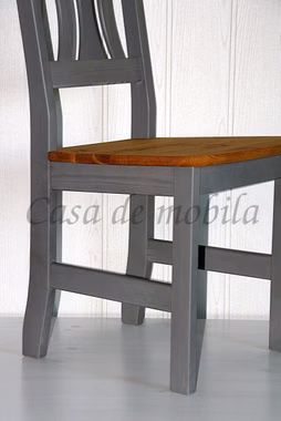 Essgruppe 5teilig Ausziehtisch 4 Stühle Kiefer massiv 2farbig grau lasiert / gelaugt geölt Essgruppe 5teilig Ausziehtisch 4 Stühle Kiefer massiv 2farbig grau lasiert / gelaugt geölt