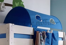 Tunnelzelt für Hochbett INFANSKIDS TOBYKIDS Türkisblau