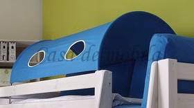 Tunnelzelt für Hochbett INFANSKIDS TOBYKIDS Türkisblau