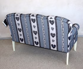 Barnickel küchensofa mit armlehne verstellbar Leer landhaus blau Casa de Mobila Goslar