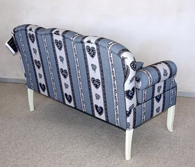 Barnickel ostfriesensofa mit  armlehne verstellbar Leer landhaus blau Casa de Mobila Goslar