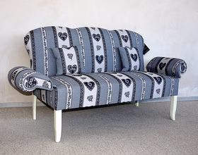 Barnickel Tischsofa mit armlehne verstellbar Leer landhaus blau Casa de Mobila Goslar