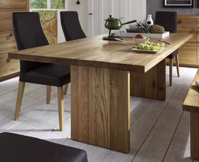 Massivholz Wangentisch Binz 180x75x102 Wildeiche massiv natur geölt casademobila Goslar