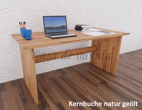 Massivholz Schreibtisch 160x74x78cm CONTRA Kernbuche massiv parkettverleimt natur geölt von Casademobila Goslar kaufen. Massivholz Schreibtisch 160x74x78cm CONTRA Kernbuche massiv parkettverleimt natur geölt von Casademobila Goslar kaufen.