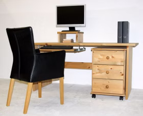Massivholz computertisch mit Rollcontainer 160x74x78cm Contra Kiefer massiv gelaugt geölt Casa de mobila Goslar Massivholz computertisch mit Rollcontainer 160x74x78cm Contra Kiefer massiv gelaugt geölt Casa de mobila Goslar