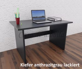 Schreibtisch 125x74x78cm CONTRA Kiefer massiv farbig lackiert von Casademobila Goslar Schreibtisch 125x74x78cm CONTRA Kiefer massiv farbig lackiert von Casademobila Goslar