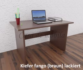 Schreibtisch 125x74x78cm CONTRA Kiefer massiv farbig lackiert von Casademobila Goslar Schreibtisch 125x74x78cm CONTRA Kiefer massiv farbig lackiert von Casademobila Goslar