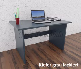 Schreibtisch 125x74x78cm CONTRA Kiefer massiv farbig lackiert von Casademobila Goslar Schreibtisch 125x74x78cm CONTRA Kiefer massiv farbig lackiert von Casademobila Goslar