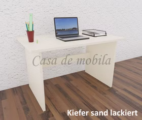 Schreibtisch 125x74x78cm CONTRA Kiefer massiv farbig lackiert von Casademobila Goslar Schreibtisch 125x74x78cm CONTRA Kiefer massiv farbig lackiert von Casademobila Goslar