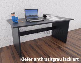 Schreibtisch 160x74x78cm CONTRA Kiefer massiv farbig lackiert von Casademobila Goslar Schreibtisch 160x74x78cm CONTRA Kiefer massiv farbig lackiert von Casademobila Goslar