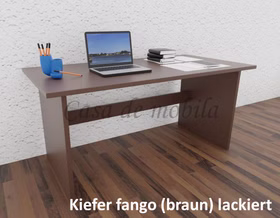 Schreibtisch 160x74x78cm CONTRA Kiefer massiv farbig lackiert von Casademobila Goslar Schreibtisch 160x74x78cm CONTRA Kiefer massiv farbig lackiert von Casademobila Goslar