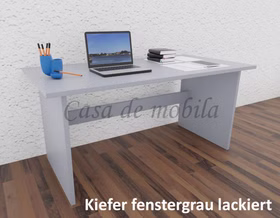 Schreibtisch 160x74x78cm CONTRA Kiefer massiv farbig lackiert von Casademobila Goslar Schreibtisch 160x74x78cm CONTRA Kiefer massiv farbig lackiert von Casademobila Goslar