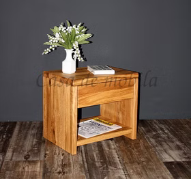 Massivholz Nachtkommode mit schublade Unikat 45x40x33cm WOODSTOCK Wildeiche massiv rustikal geölt Casa de mobila Goslar Massivholz Nachtkommode mit schublade Unikat 45x40x33cm WOODSTOCK Wildeiche massiv rustikal geölt Casa de mobila Goslar