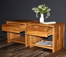 Massivholz Nachttische mit ablage und schublade Unikat Wildeiche massiv rustikal geölt casademobila Goslar Massivholz Nachttische mit ablage und schublade Unikat Wildeiche massiv rustikal geölt casademobila Goslar