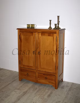 Massivholz Telefonschrank 2 türig,2 schubladen AQUA bernsteinfarben Landhaus Casa de mobila Goslar