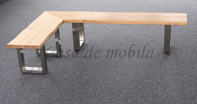 eckbank zingst wildeiche massiv metallbeine chrom casademobila goslar eckbank zingst wildeiche massiv metallbeine chrom casademobila goslar