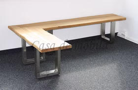 massivholz eckbank zingst beine chrome wildeiche natur geölt casademobila goslar massivholz eckbank zingst beine chrome wildeiche natur geölt casademobila goslar