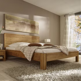 Doppelbett EASY SLEEP 180x200x39cm Eiche massiv natur geölt mit hohen kopfteil Casademobila Goslar Doppelbett EASY SLEEP 180x200x39cm Eiche massiv natur geölt mit hohen kopfteil Casademobila Goslar