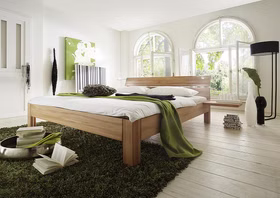 Holzbett 120x200x39 cm Easy Sleep Kernbuche massiv natur geölt stabverleimt Holzbeine 3 eckig, Kopfteil 2 Casademobila Goslar Holzbett 120x200x39 cm Easy Sleep Kernbuche massiv natur geölt stabverleimt Holzbeine 3 eckig, Kopfteil 2 Casademobila Goslar