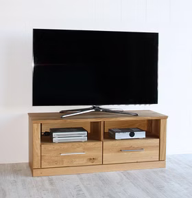 TV-Lowboard 114x45x40cm PALERMO Wildeiche natur geölt