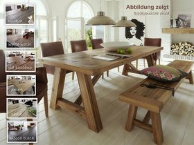 Esstisch 180x100 Balkeneiche Geölt Casade Mobila