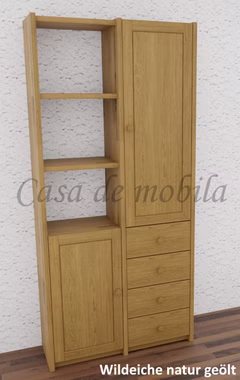 Schmale büroschrank 92x197x33cm CONTRA Wildeiche massiv natur geölt von Casademobila Goslar Schmale büroschrank 92x197x33cm CONTRA Wildeiche massiv natur geölt von Casademobila Goslar