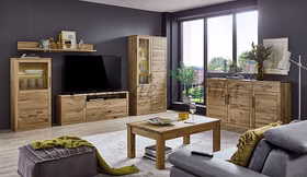 Wohnzimmer PALERMO Wildeiche natur geölt von Casademobila Goslar