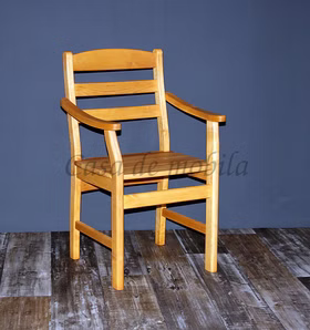 Holz-sessel mit Armlehne Torben 56x92x52cm Erle massiv natur geölt, TOR800-8578 Casa de mobila Goslar Holz-sessel mit Armlehne Torben 56x92x52cm Erle massiv natur geölt, TOR800-8578 Casa de mobila Goslar