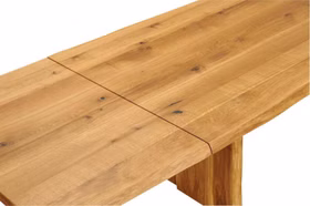 Esstisch erweiterbar 160-240x75x90 Wildeiche natur geölt