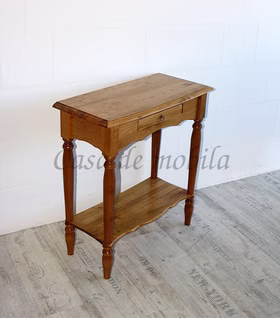 Flurtisch mit gedrechselten beinen VARESE 74x79x33cm Bernsteinfarben lackiert Casa de mobila Goslar