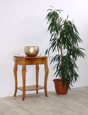 Massivholz Telefontisch Barockstil 57x80x40cm VENEZIA Pappel massiv honigfarben lackiert casa de mobila Goslar