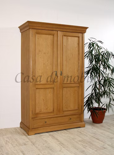 Dielenschrank Landhaus 120x190x56cm Fichte massiv antik, natur oder honig gewachst oder lackiert