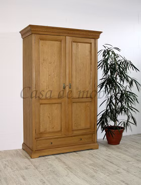 Massivholz Dielenschrank Victoria 120x190x56cm Fichte massiv antik gewachst Casa de mobila Goslar