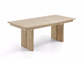 Massivholz Ausziehtisch nach Maß Höhe 76cm SANO Rustikale asteiche massiv Bianco geölt Casa de mobila Goslar