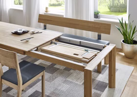 Massivholz Ausziehtisch DION klein rustikale eiche massiv Bianco geölt Casa de mobila Goslar Massivholz Ausziehtisch DION klein rustikale eiche massiv Bianco geölt Casa de mobila Goslar