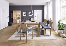 Esstisch ausziehbar DION rustikale Asteiche massiv weiß Bianco geölt Casa de mobila Goslar Esstisch ausziehbar DION rustikale Asteiche massiv weiß Bianco geölt Casa de mobila Goslar