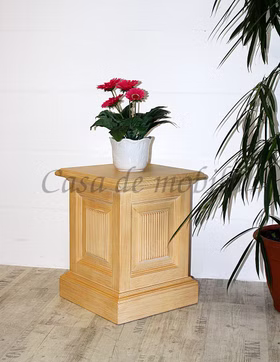 Blumensäule 40x50x40cm PINEA Pinie massiv mediterraneo gebürstet