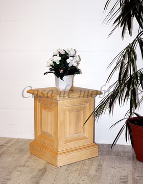 Blumensäule 40x50x40cm PINEA Pinie massiv mediterraneo gebürstet