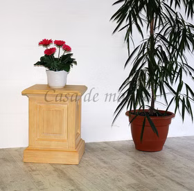 Blumensäule 40x50x40cm PINEA Pinie massiv mediterraneo gebürstet
