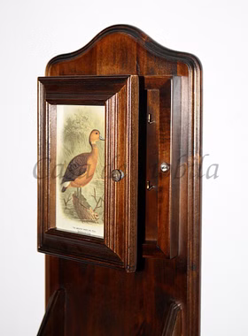 Schlüsselkasten 20x55x10cm DECOR Pappel nussbaumfarben lackiert Schlüsselkasten 20x55x10cm DECOR Pappel nussbaumfarben lackiert