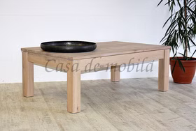 Massivholz Couchtisch MÜNSTERLAND Wildeiche massiv Bianco geölt Casademobila Goslar