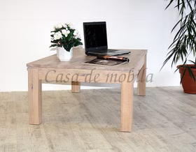 Massivholz Stubentisch 130x80cm MÜNSTERLAND Eichenholz Bianco geölt Casa de mobila Goslar