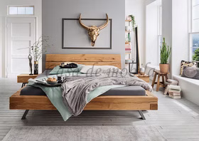Holzbett Doppelbett mit metallbeine WOODSTOCK 140,160,180,200,220x40cm asteiche massiv natur geölt Casa de mobila Goslar Holzbett Doppelbett mit metallbeine WOODSTOCK 140,160,180,200,220x40cm asteiche massiv natur geölt Casa de mobila Goslar