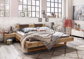 Holzbett Doppelbett mit U Holzbeine WOODSTOCK 140,160,180,200,220cm Wildeiche massiv geölt Casa de mobila Goslar Holzbett Doppelbett mit U Holzbeine WOODSTOCK 140,160,180,200,220cm Wildeiche massiv geölt Casa de mobila Goslar