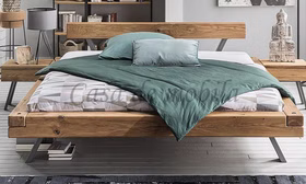 Massivholz Balkenbett WOODSTOCK 140,160,180,200,220cm Wildeiche massiv natur geölt Casa de mobila Goslar Massivholz Balkenbett WOODSTOCK 140,160,180,200,220cm Wildeiche massiv natur geölt Casa de mobila Goslar