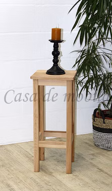 Beistellhocker Barhocker holz ANTON 32x75x32cm Buche Kernbuche massiv geölt casademobila